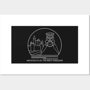 Architects of the West Kingdom Minimalist Line Drawing - Board Game Inspired Graphic - Tabletop Gaming  - BGG Posters and Art